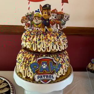 2 Tiered Confetti Vanilla Cake